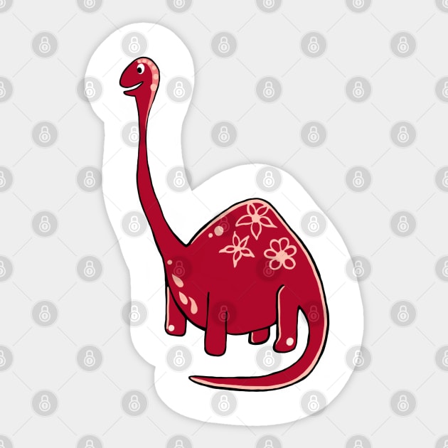 Doris the Diplodocus Sticker by JellyFish92